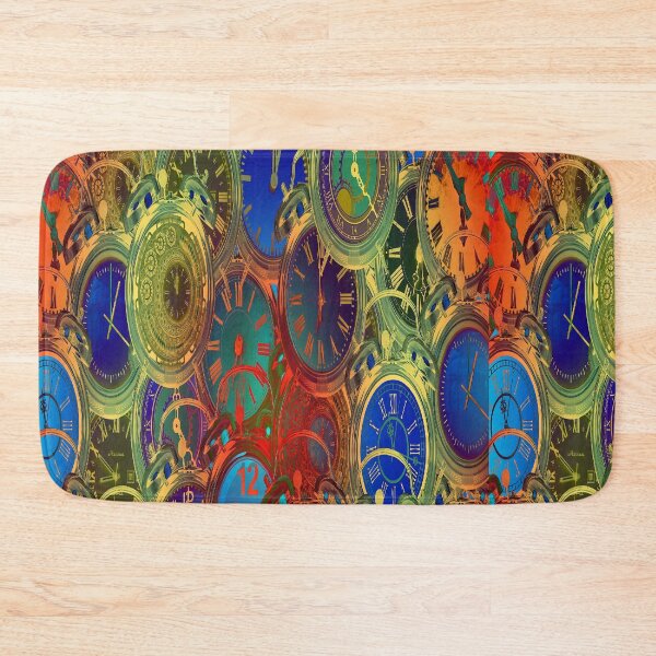 Item preview, colorful pattern clock designed and sold by Motivationftp.