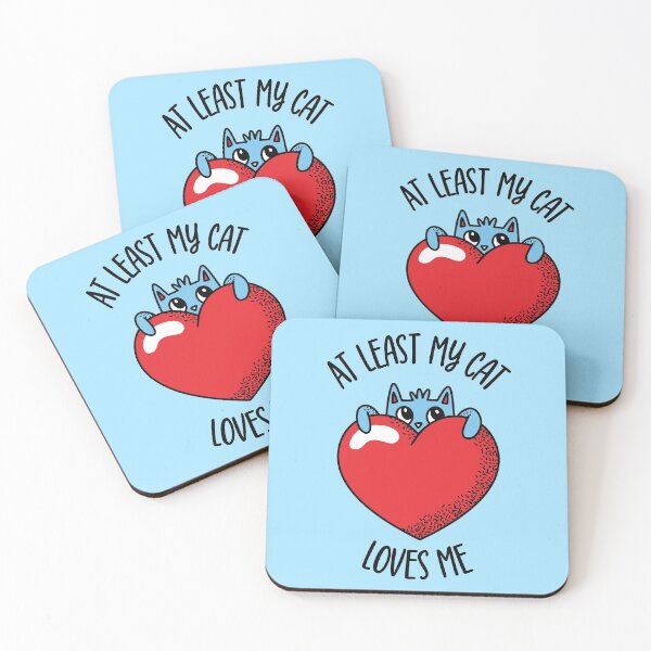 Item preview, At Least My Cat Loves Me - Cute St. Valentines Day Design designed and sold by TrendsnHolidays.