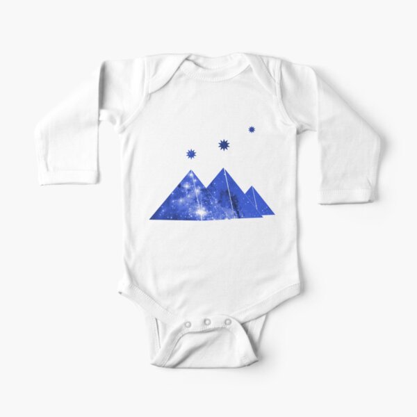 Cosmos Pyramids Orion's Belt Correlation Long Sleeve Baby One-Piece