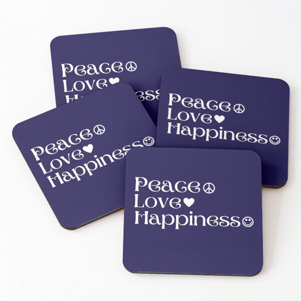 Item preview, Peace Love  and Happiness designed and sold by BitsndPieces.