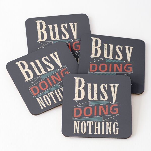 Item preview, Funny Lazy Humor Quote Busy Doing Nothing Retro designed and sold by sillyquestions.