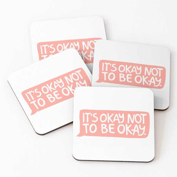 Item preview, It’s Okay Not To Be Okay Peachy Coral designed and sold by illhustration.