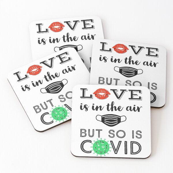 Item preview, Love is in the air but so is covid designed and sold by Gingatoo.