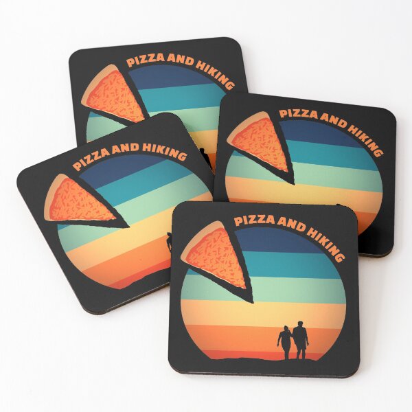Item preview, Pizza Lover Hiking Trail Funny Retro Cute Pizza Slice designed and sold by sillyquestions.