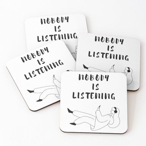 Item preview, Nobody is listening sarcastic quote t shirt [P-NIL 4]  designed and sold by HIPNOTIZAR  CRAFTS.