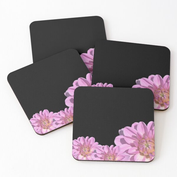 Item preview, Dramatic Dahlias on Black Background designed and sold by OByD.
