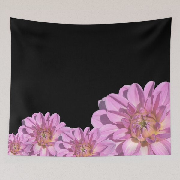 Item preview, Dramatic Dahlias on Black Background designed and sold by OByD.