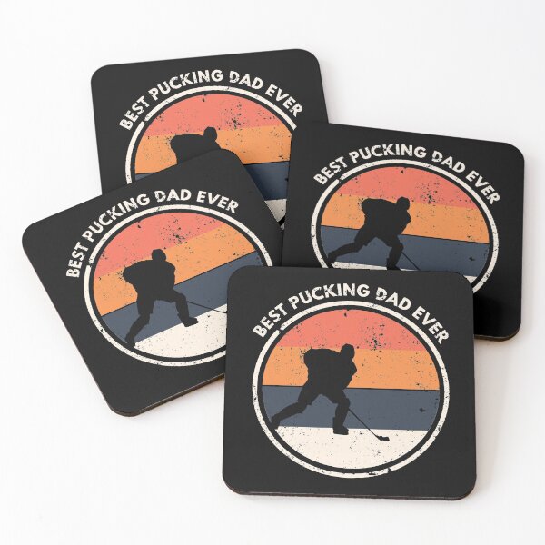 Item preview, Best Pucking Dad Ice Hockey Puck Funny Dad Humor Quote designed and sold by sillyquestions.