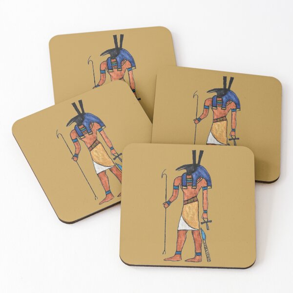 Item preview, Ancient Egyptian God Set Watercolor Painting designed and sold by WatercolorStore.