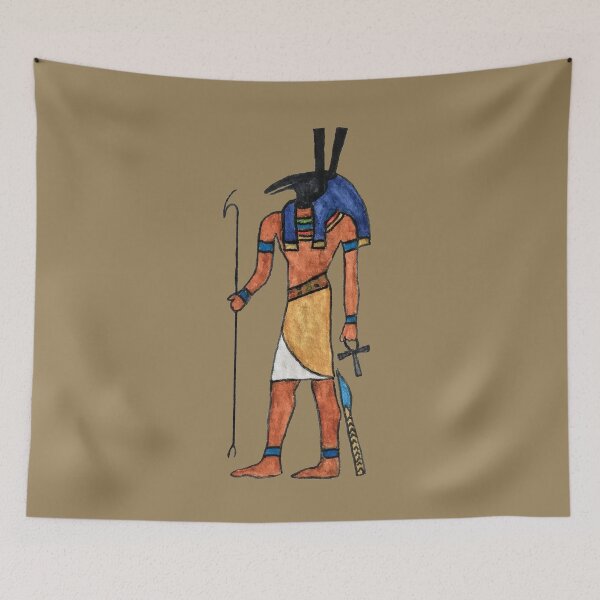 Item preview, Ancient Egyptian God Set Watercolor Painting designed and sold by WatercolorStore.