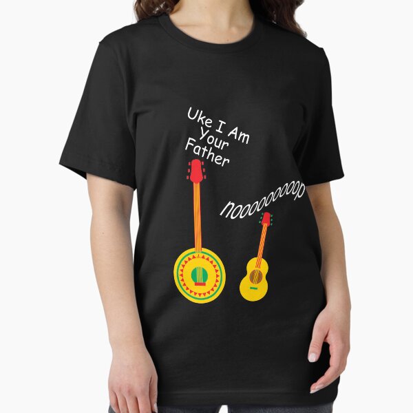 Vista previa del artículo con la obra «Uke I Am Your Father Camiseta clásica Camisetas para amantes de la guitarra Regalo divertido para músicos», diseñado y vendido por Achrafilla1.