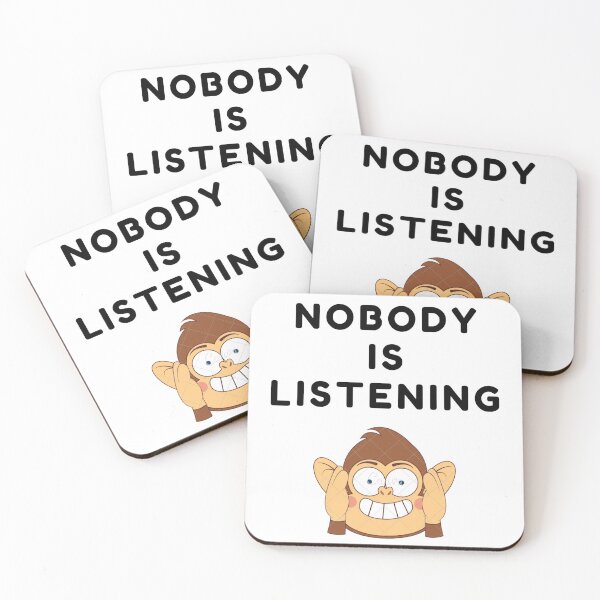 Item preview, Nobody is listening sarcastic quote t shirt [P-NIL 8]  designed and sold by HIPNOTIZAR  CRAFTS.