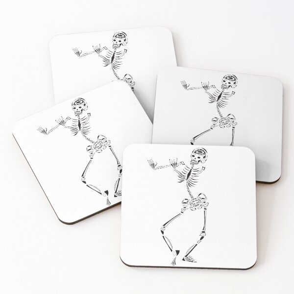 Item preview, Black and White Dancing Skeleton designed and sold by JakoRila.