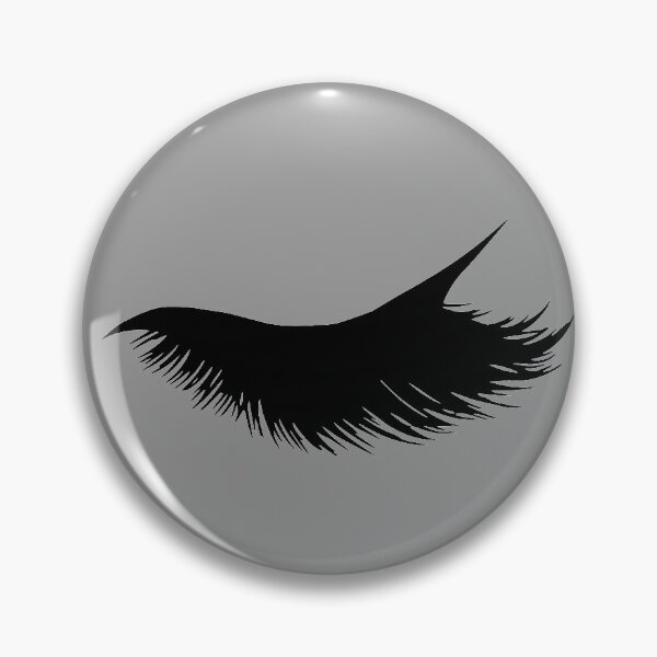 Item preview, Gray Eyelash Icon  designed and sold by Labradoodlesetc.
