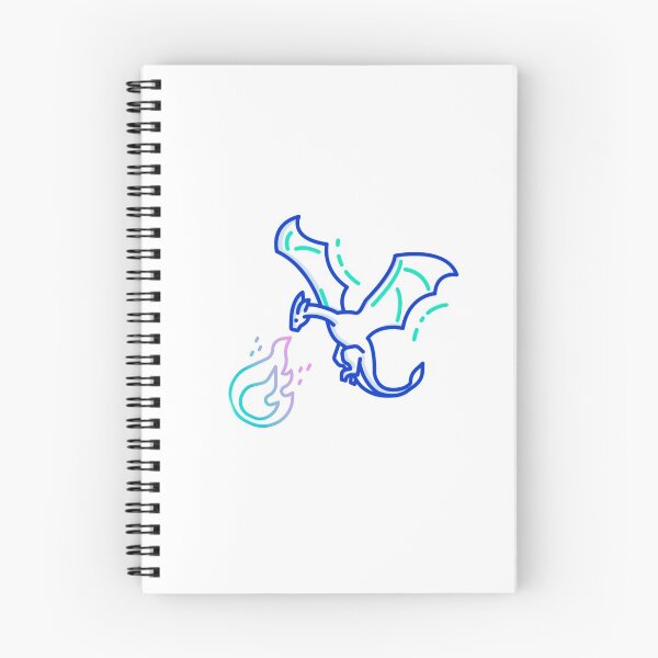 Item preview, A dragon spewing winter blue fire designed and sold by Custom Shop.
