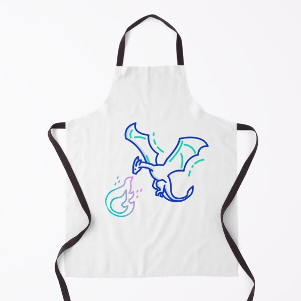 Item preview, A dragon spewing winter blue fire designed and sold by Custom Shop.
