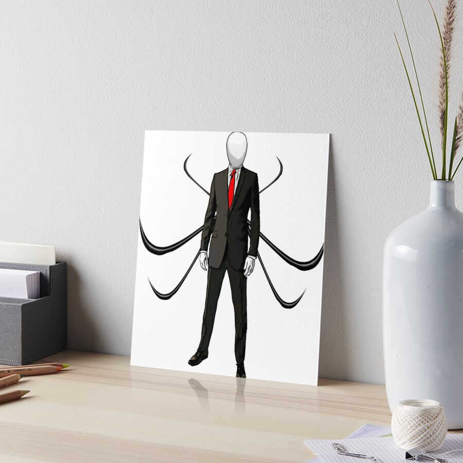 Slenderman Art Board Print by Vanum-Chan