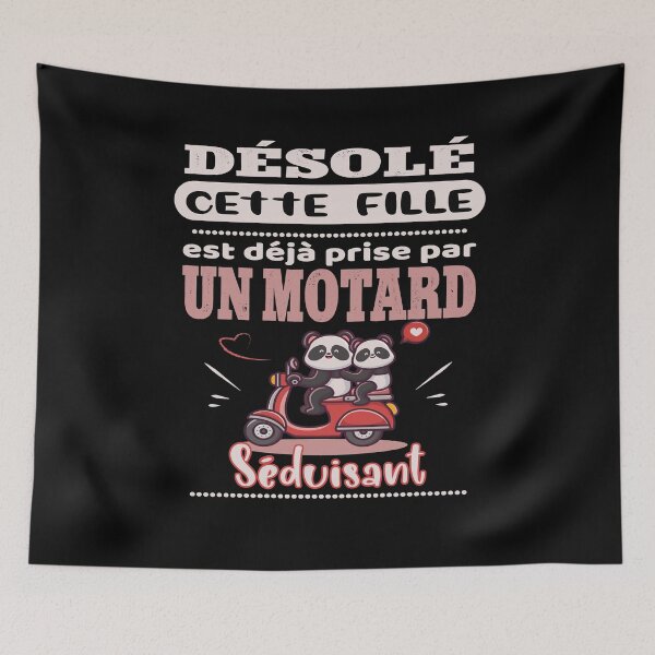 Item preview, Désolé Fille Prise Par Un Motard Sésuisant | Biker Couple Gift designed and sold by MyLifeStyleShop.