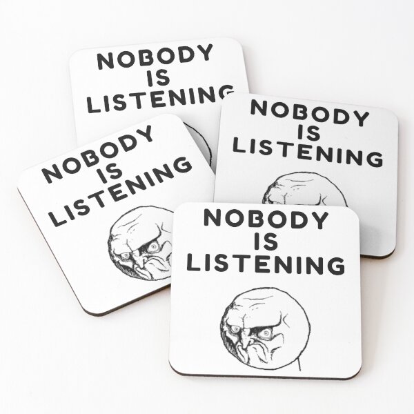 Item preview, Nobody is listening sarcastic quote t shirt [P-NIL 10]  designed and sold by HIPNOTIZAR  CRAFTS.