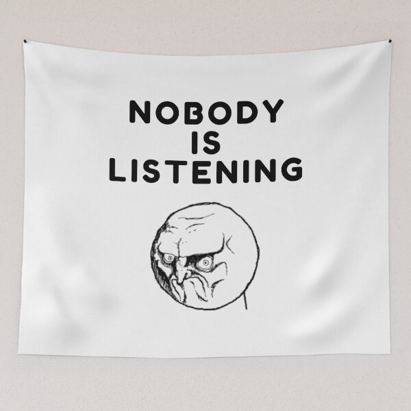 Item preview, Nobody is listening sarcastic quote t shirt [P-NIL 10]  designed and sold by HIPNOTIZAR  CRAFTS.