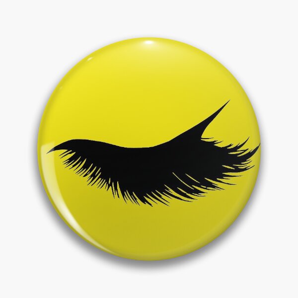 Item preview, Yellow Eyelash Icon  designed and sold by Labradoodlesetc.