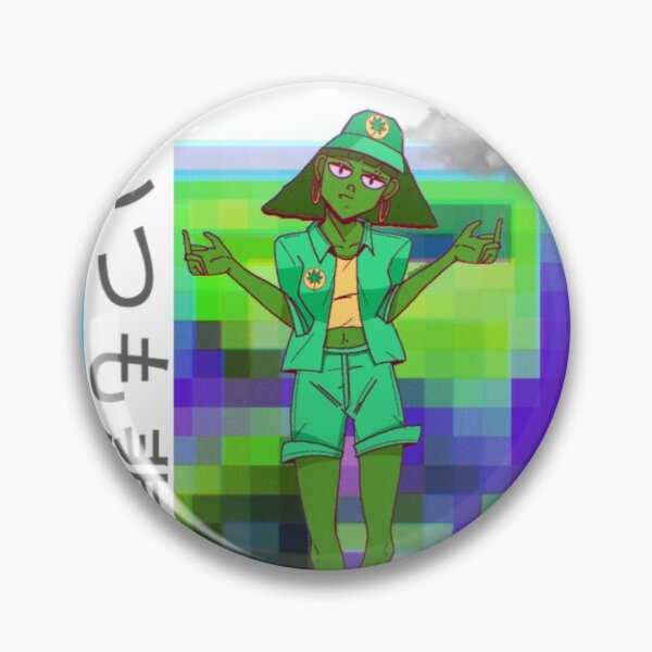 Item preview, aesthetic vaporware green cannabis girl designed and sold by mrgrinner101.