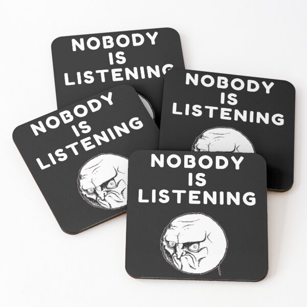 Item preview,  Nobody is listening sarcastic quote t shirt [P-NIL 10B]  designed and sold by HIPNOTIZAR  CRAFTS.