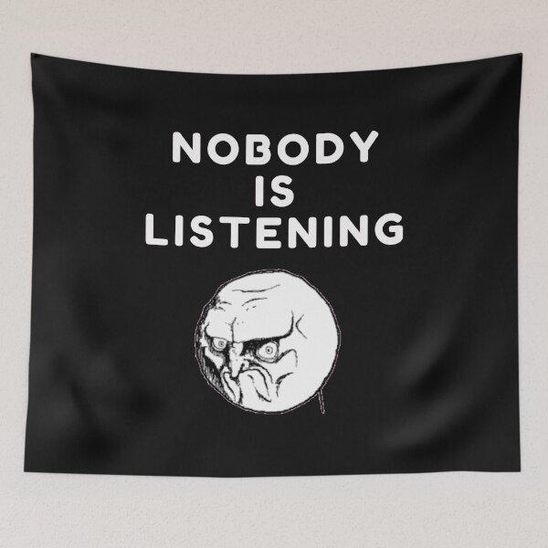 Item preview,  Nobody is listening sarcastic quote t shirt [P-NIL 10B]  designed and sold by HIPNOTIZAR  CRAFTS.