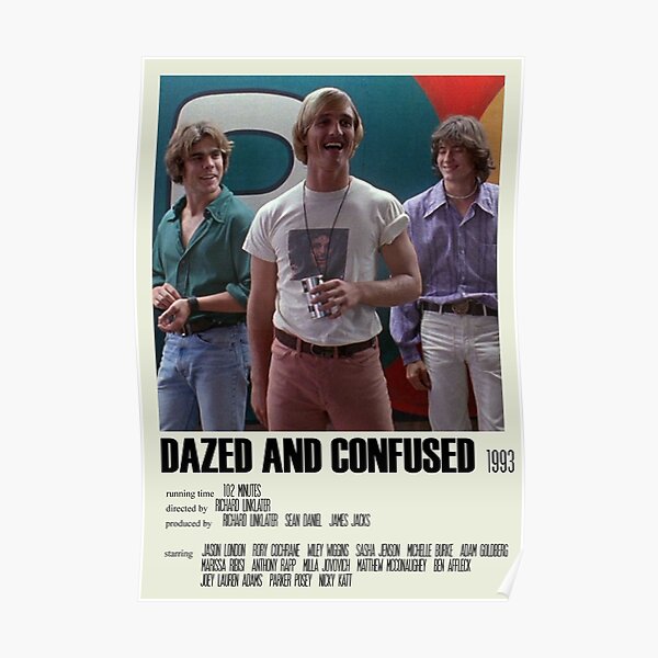 Dazed and Confused Alternative Poster Art Movie Large (2) Poster