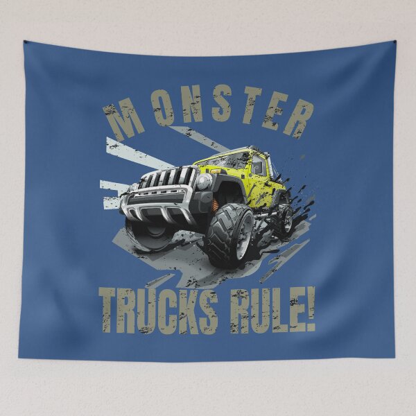Item preview, Cool Monster Trucks Rule - Gravedigger - Big Wheels designed and sold by Zavola.