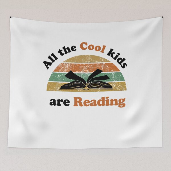 Item preview, All The Cool Kids Are Reading designed and sold by Maxartdesigns.