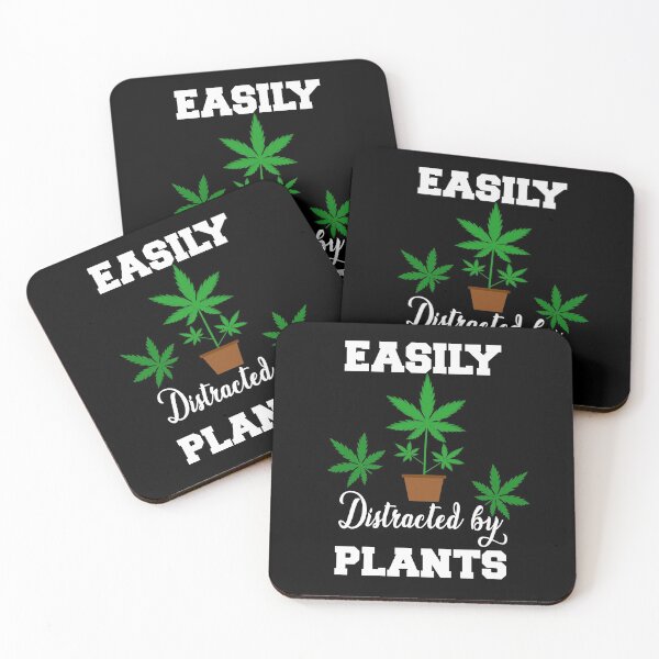 Item preview, Easily Distracted by Plants - Weed Lover designed and sold by trendistic.