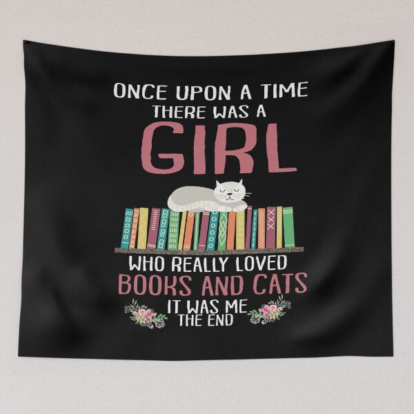Item preview, Girl Loves Books And Cats designed and sold by Maxartdesigns.