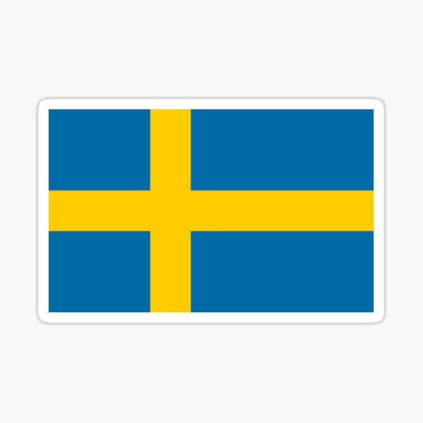 Artikel-Vorschau von Geschenke, Masken, Aufkleber und Produkte mit schwedischer Flagge, designt und verkauft von mpodger.