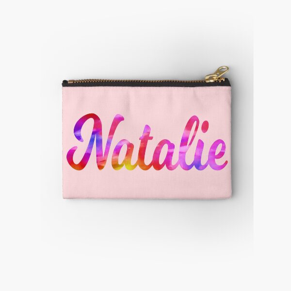 Item preview, Natalie girls name pretty multi-color design designed and sold by ComicKitsch.