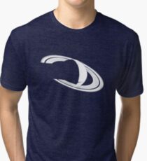 Weißer Saturn Vintage T-Shirt