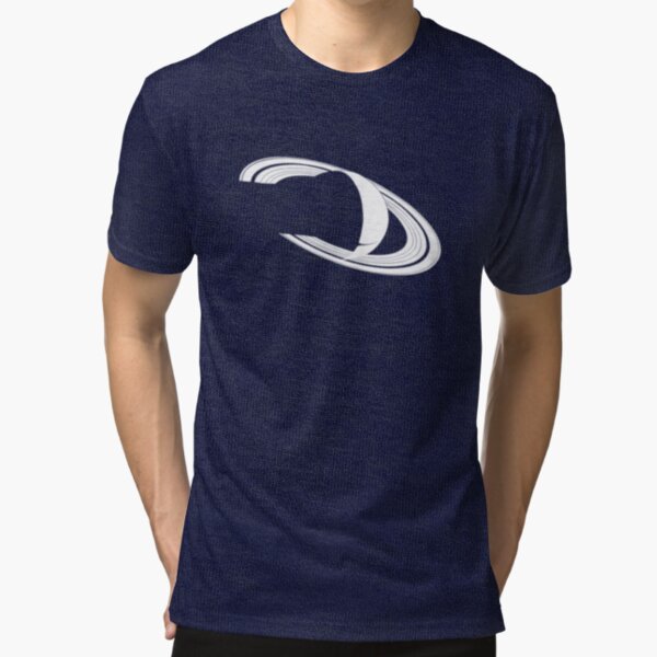 White Saturn Tri-blend T-Shirt