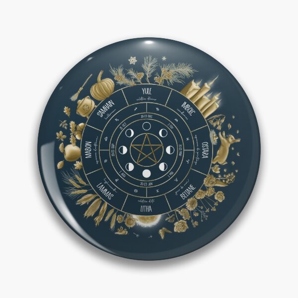 Item preview, Witch's wheel of the year in French designed and sold by MoonSprites.