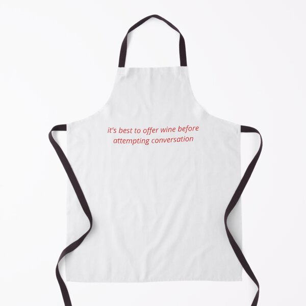 Item preview, Wine Before Conversation (red) designed and sold by Lowdown Designs.