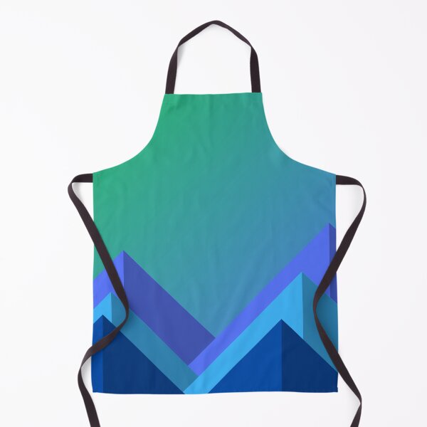 Item preview, Blue Shaded Mountains in Gradient Blue Green Sky designed and sold by ShaunSandhu.