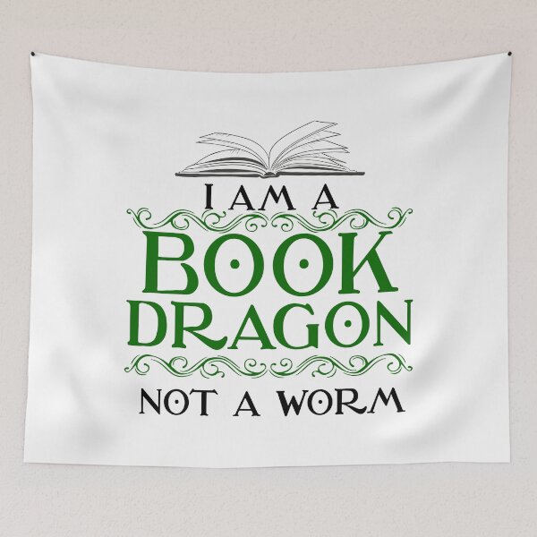 Item preview, I'm A Book Dragon Not A Worm designed and sold by Maxartdesigns.