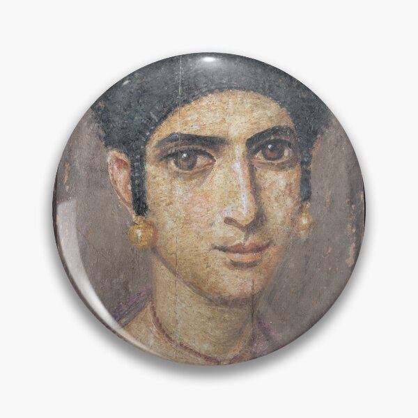 Item preview, Fayum mummy portrait ancient Egypt woman designed and sold by The-Roman-Lady.