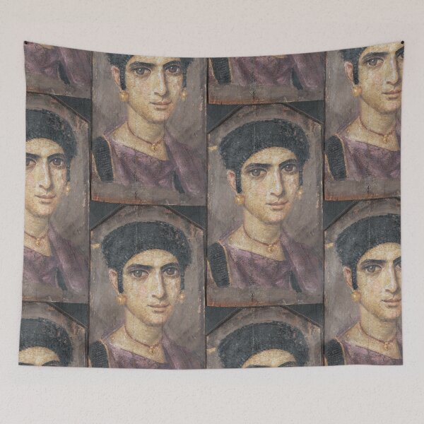 Item preview, Fayum mummy portrait ancient Egypt woman designed and sold by The-Roman-Lady.