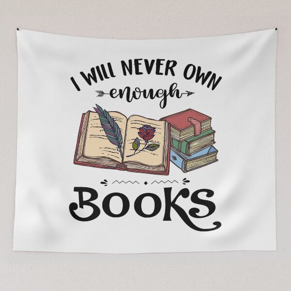 Item preview, I Will Never Own Enough Books designed and sold by Maxartdesigns.