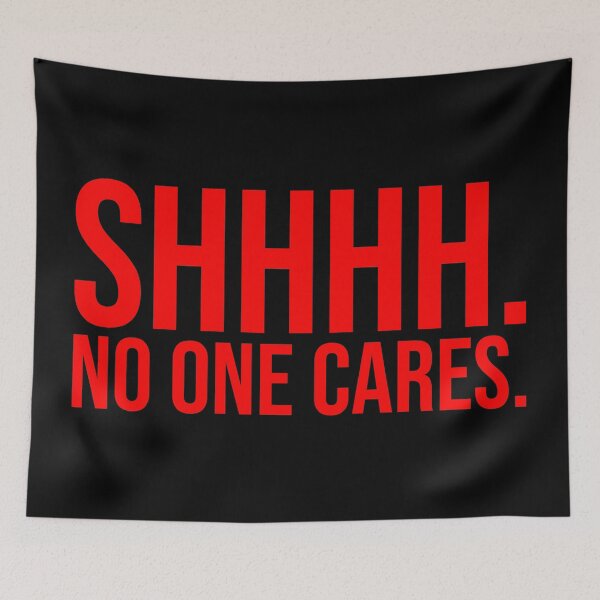 Item preview, SHH No One Cares Peace designed and sold by Sour Soul.