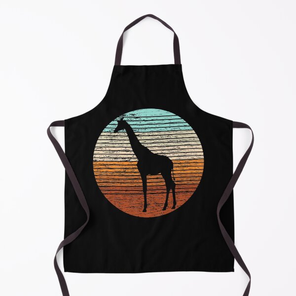 Item preview, Retro Vintage Silhouette Giraffe Tall Long Neck Zoo Animal Tallest Living Terrestrial Animals Spots Grass Collection designed and sold by shirti.