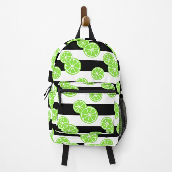 Item preview, Lime on white and black striped background designed and sold by Feeling Artsy.