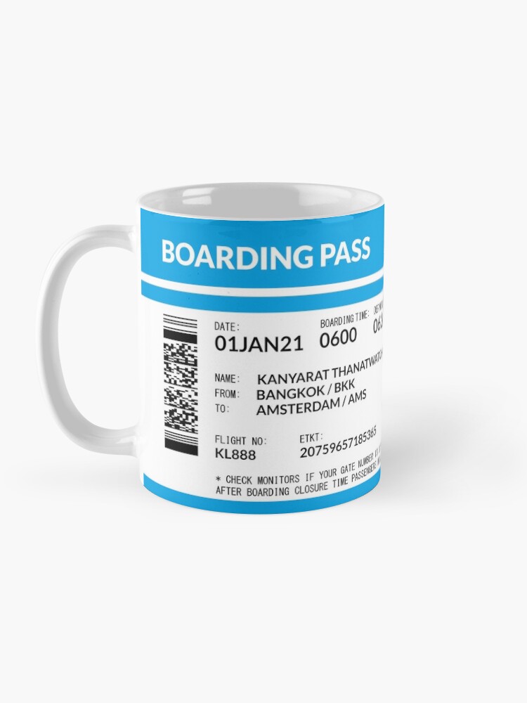 Alternate view of Boarding Pass 4000x1660 KL9 Coffee Mug