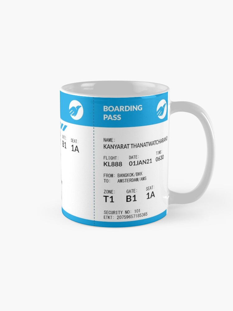 Alternate view of Boarding Pass 4000x1660 KL9 Coffee Mug