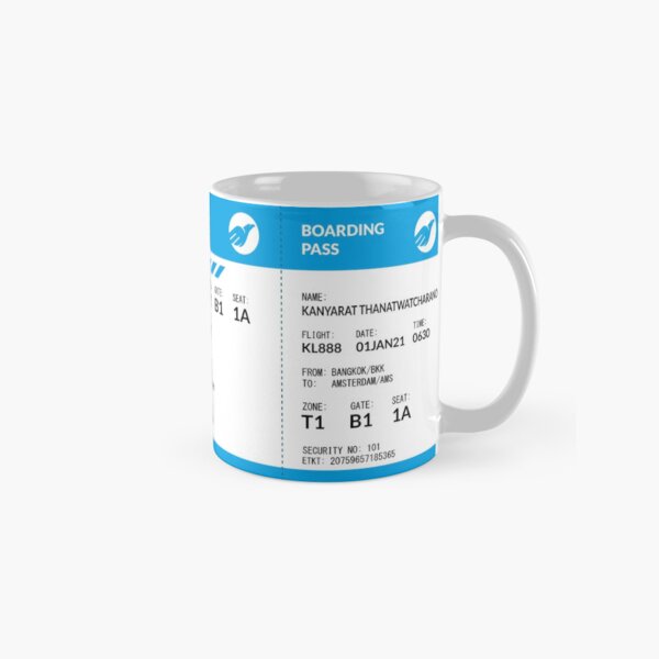 Boarding Pass 4000x1660 KL9 Classic Mug